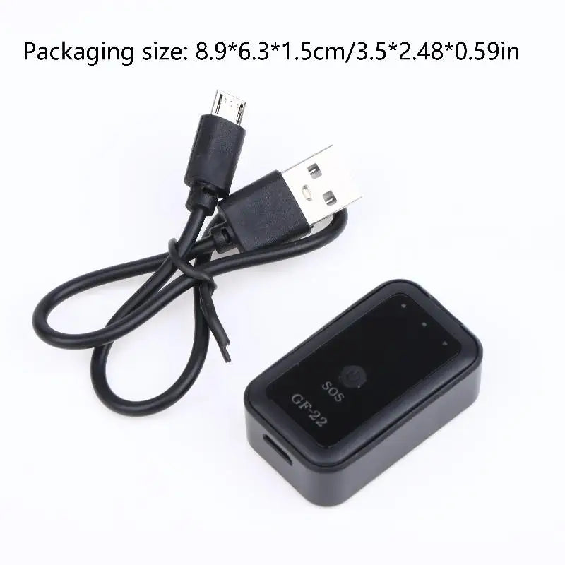 GF22 Mini GPS Tracker Device Real Time Locator With SOS Alarm Portable GPS Locator Vehicle Locator For Kids Pets Cars Oasis Select OneSize