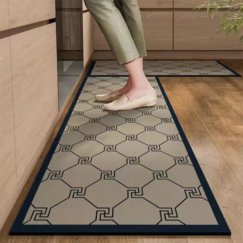 Diatomaceous Mud Kitchen Floor Mat Super Absorbent Doormats Bathroom Pad Anti-Slip Kitchen Mats Wipeable Wash Long Strip Carpet Oasis Select 02 40x60cm