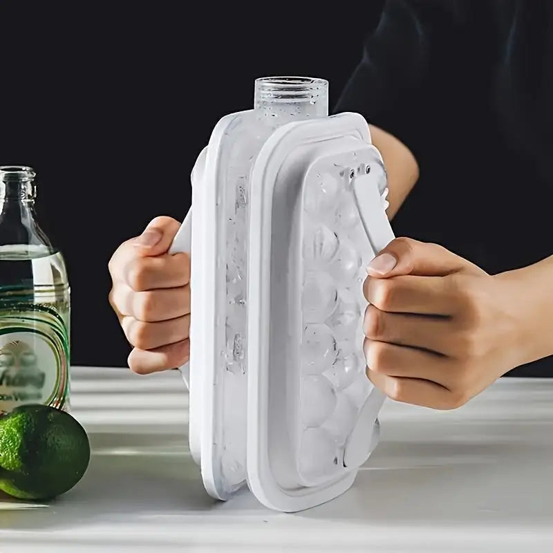 Portable Ice Tray - Large Capacity Bucket Mold and Refrigerator Accessory with Compressible Design for Easy Storage Oasis Select