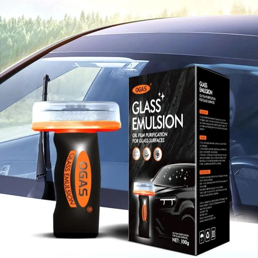 Glass Emulsion Oil Film Purification For Glass Surfaces Cleaning Brush Foam Windshield Watermark Remover Anti-Fog Coating Tool Oasis Select