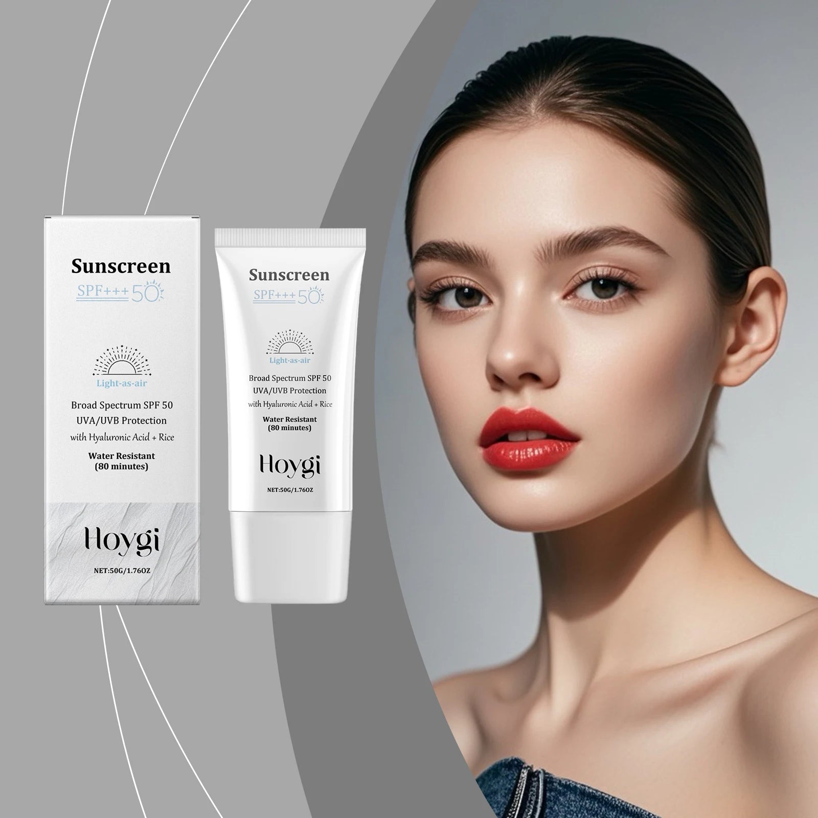 Hoygi SPF 50+ Hyaluronic Facial Sunscreen – Oil Control