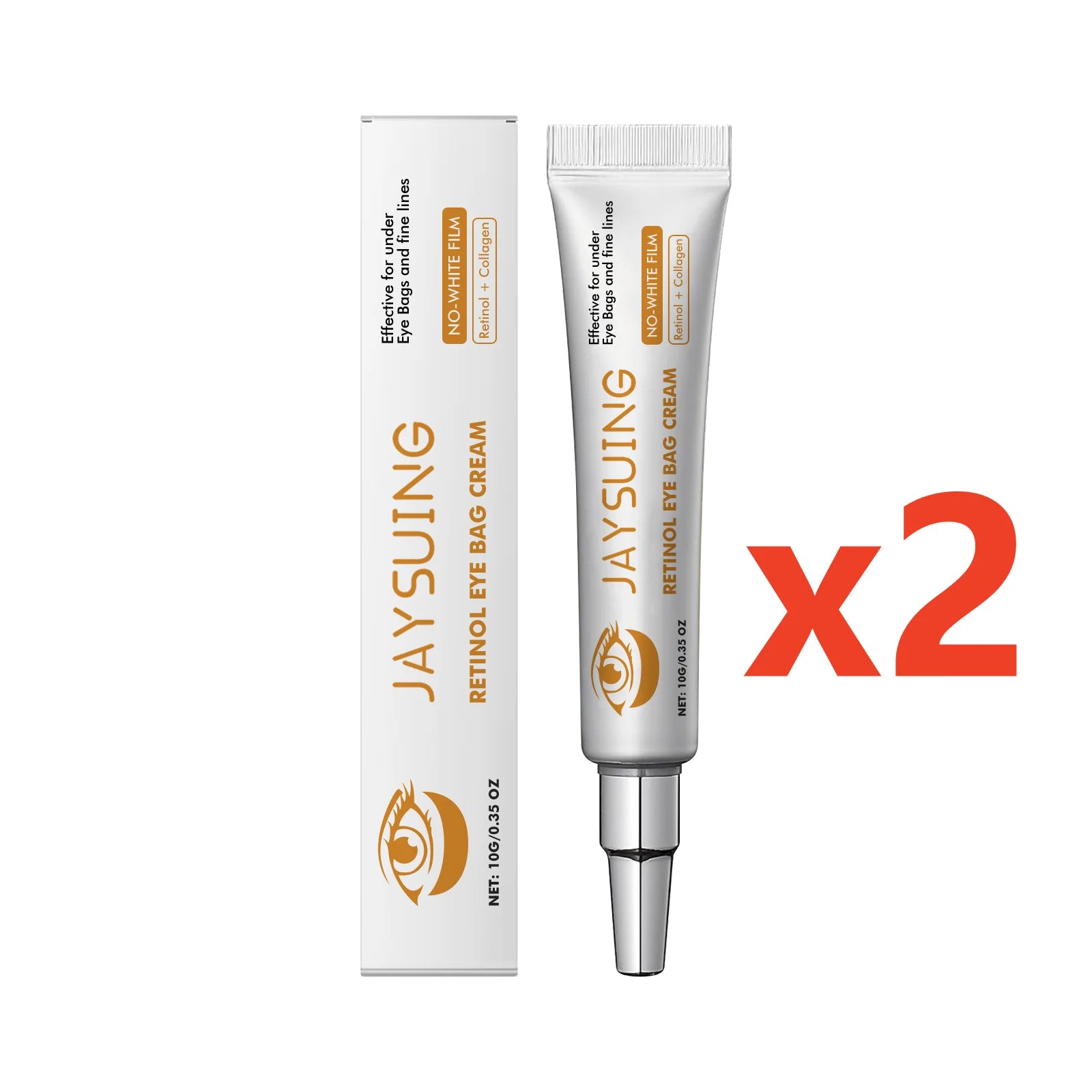 Remove Eye Bags Cream Anti-Aging Improve Puffiness Dark Circles Reduce Wrinkles Nourish Brighten Skin Retinol Firming Eye Cream Oasis Select 20g boxed 10g