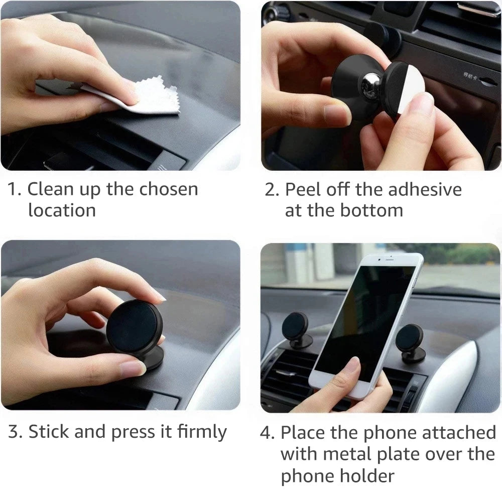 Magnetic Car Phone Holder Magnet Smartphone Mobile Stand Cell GPS Support For iPhone 13 12 XR Xiaomi Mi Huawei Samsung LG Oasis Select