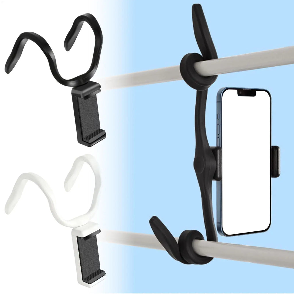 Phone Mount for Treadmill Rotation Cellphone Stand for Strollers Bendable Treadmill Phone Rack for Stroller Elliptical Car Oasis Select
