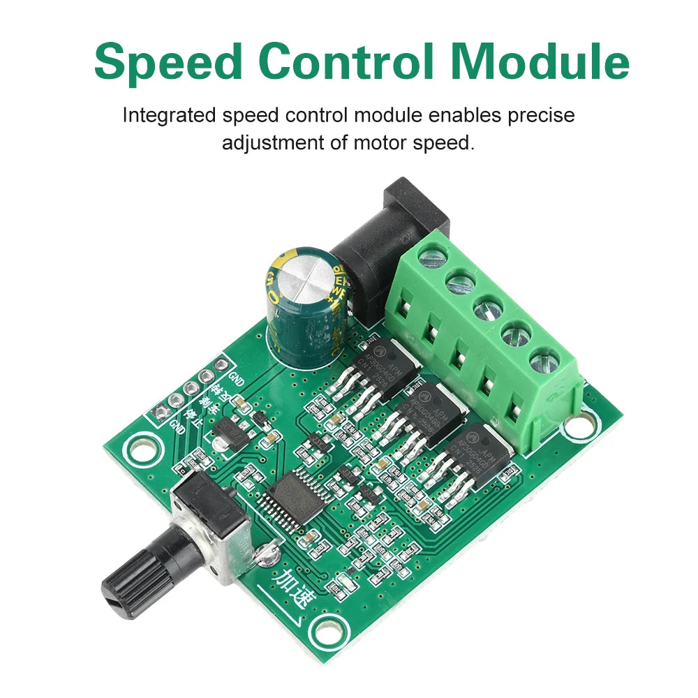 DC 5-24V 75W Three-Phase Brushless Motor Driver Board PWM Speed Controller or ESC Hard Drive Fan Electronic Kit Oasis Select