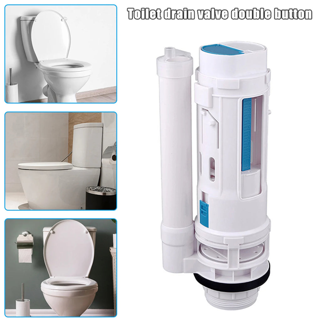 Toilet Dual Flush Valve Easy to Use Water Tank Split Push Button Accessories Suitable for Connected Side Toilet Water Tank Oasis Select