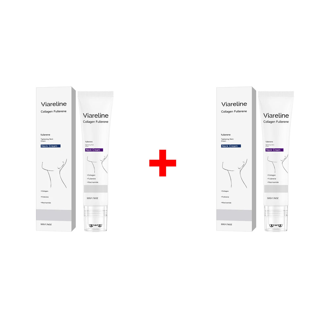 Collagen Neck Cream Roller Massage Tightening Neck Cream Reduce Neck Lines Reduce Double Chin Firming Lifting Brighten Skin Care Oasis Select 2pcs