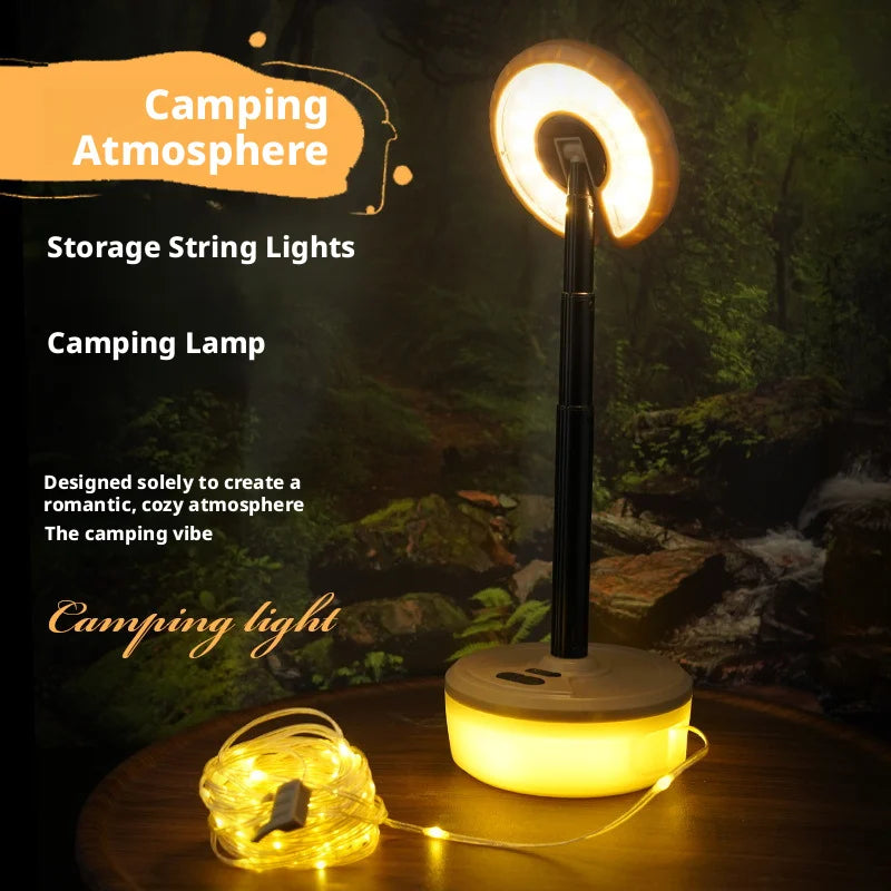 Multi-Functional Magnetic Absorption Expandable Camping Lamp Outdoor Portable Light for Camping Hiking and Outdoor Adventures Oasis Select