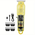 Transparent Body Electric Hair Clipper Professional Trimmer USB Rechargeable Hair Cutting Machine For Men Holiday Gift For Him Oasis Select YELLOW