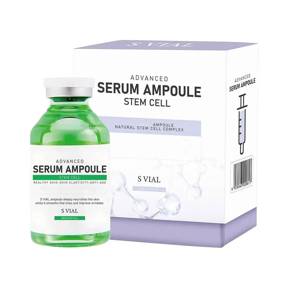 Korean S VIAL Advanced Serum Ampoule - PDRN Salmon DNA, Natural Stem Cell Complex, Deep Repair & Renew Skin, Brighten, Anti-Age Oasis Select Stem Cell