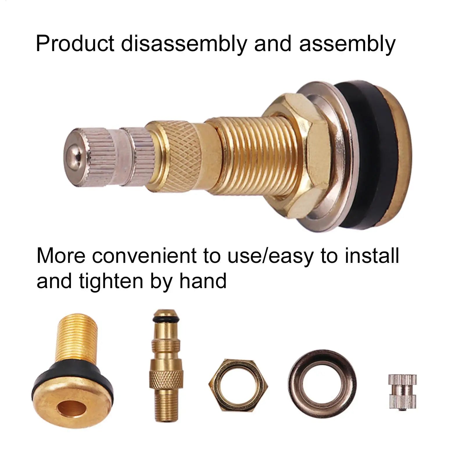 Tubeless Air Liquid Tractor Caps Tire Valve Stem 1 Pcs TR618A Tyre Valves Stem Tire Tools For Car Vehicle Truck Automative Oasis Select