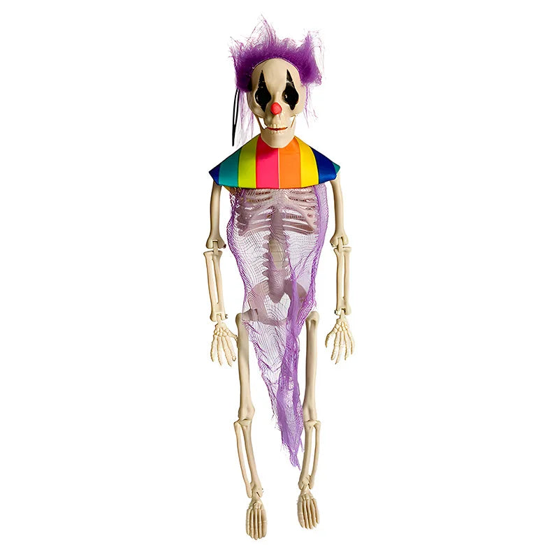 Halloween Skeleton 60cm Artificial Human Body Plastic Skeleton Decoration Haunted House Holiday Scene Layout Props Oasis Select 40cm purple B