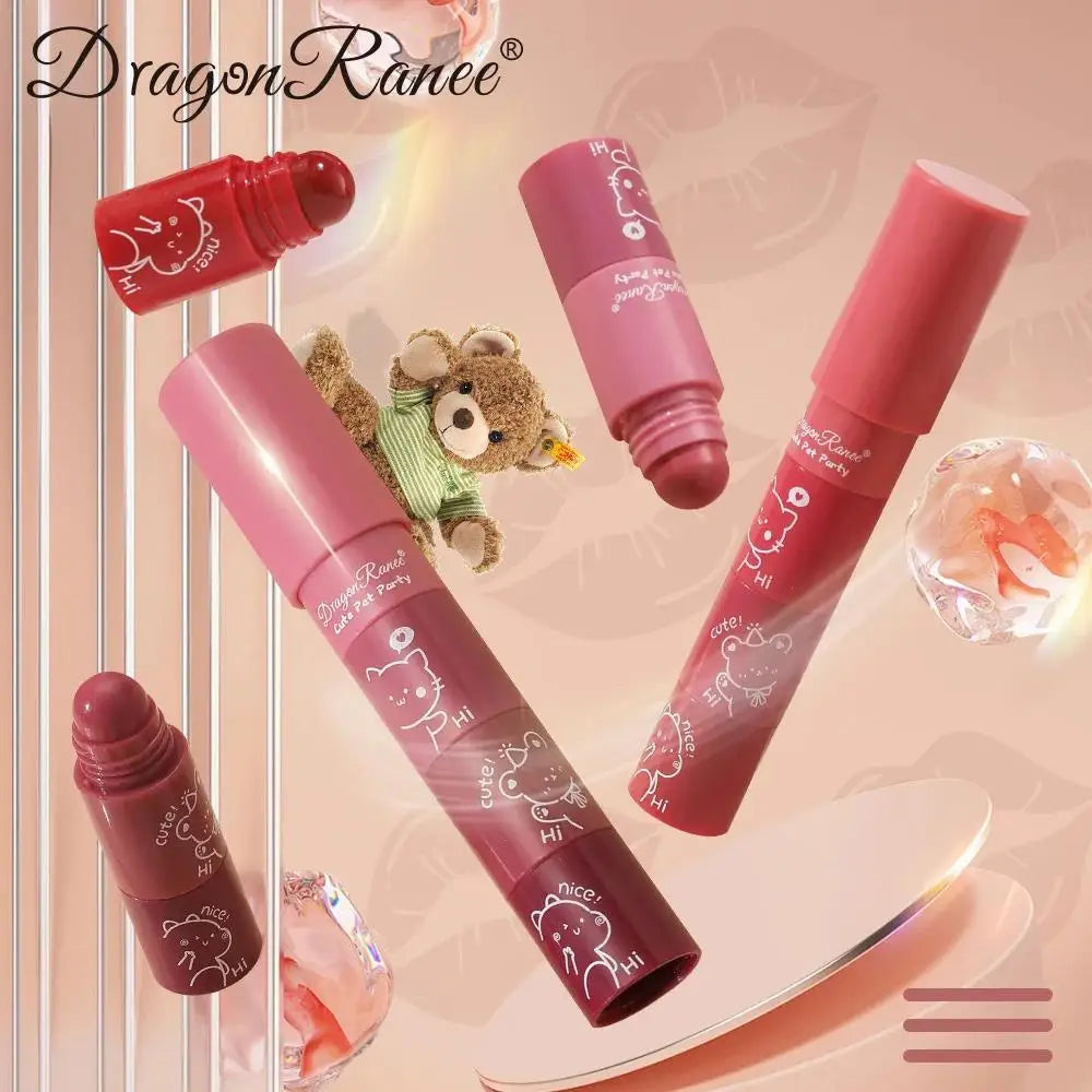 Dragon Ranee 4-in-1 Velvet Matte Lipstick Set – Waterproof Lip Kit