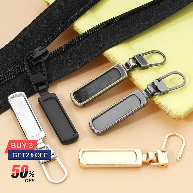 5/25pcs Detachable Metal Zipper Pullers for Zipper Sliders Head Zippers Repair Kits Zipper Pull Tab DIY Sewing Bags Down Jacket Oasis Select