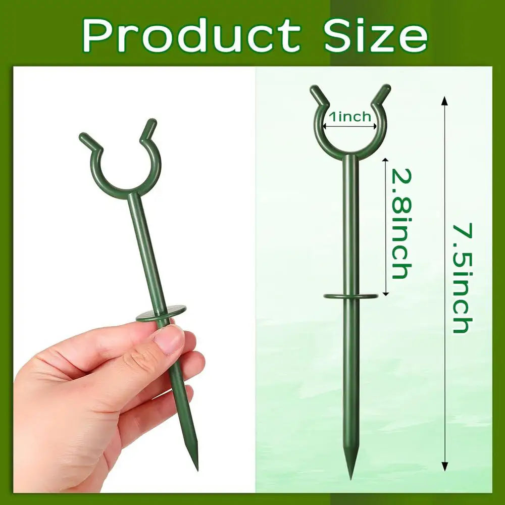 10Pcs Garden Hose Guide Nail Water Pipe Tubing Positioning Bracket Anti-skid Yard Lawn Irrigation Hose Spike Holder Bracket Oasis Select 10Pcs