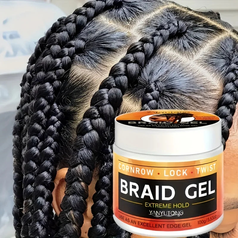Styling Braiding Gel Wax Carbomer Long Lasting Strong Hold Pomade Anti-Frizz Smooth Hair Finishing Shaping Hair Edge Control Oasis Select