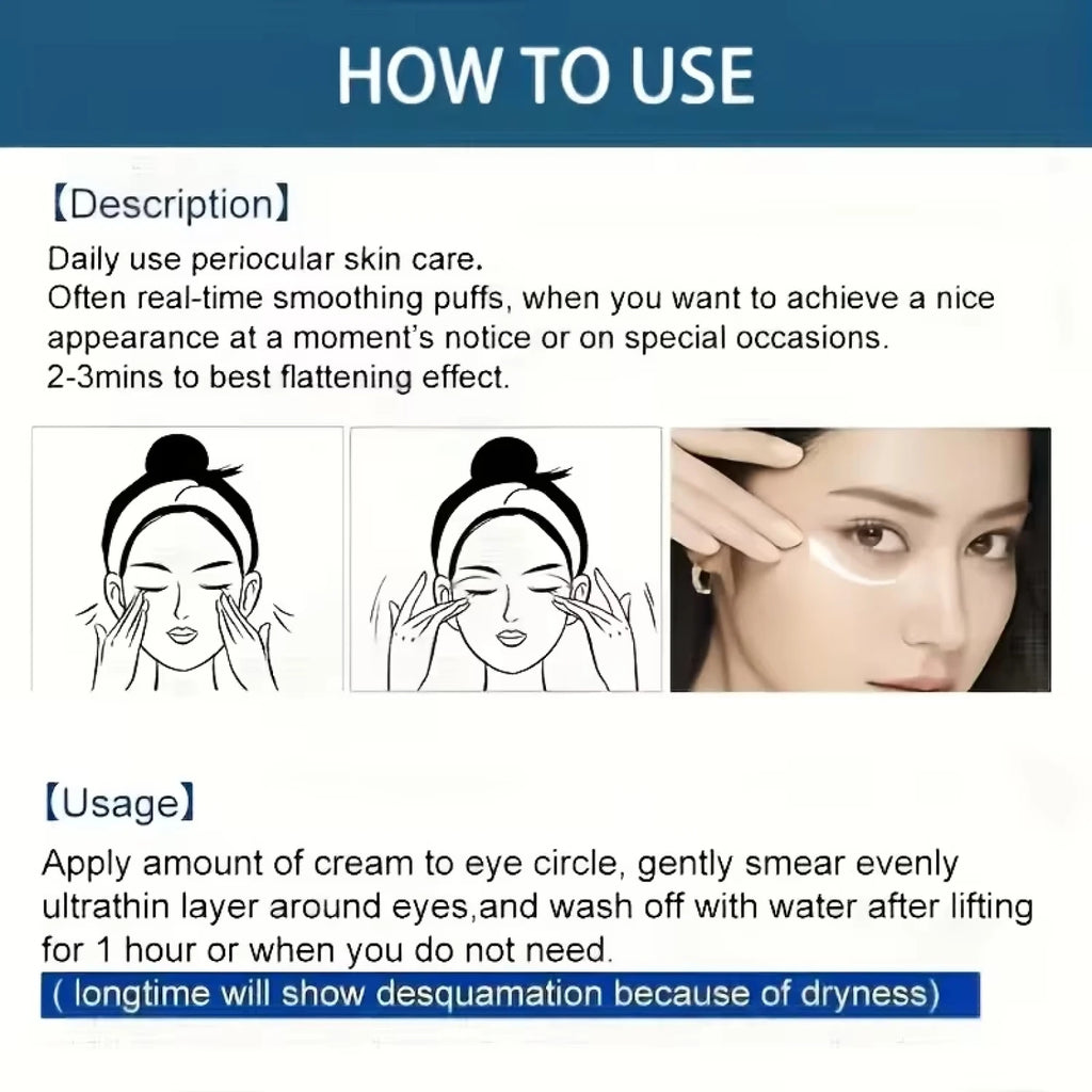 Collagen Sleeping Eye Cream – Bee Venom & Magnesium Anti-Aging Overnight Eye Cream Oasis Select