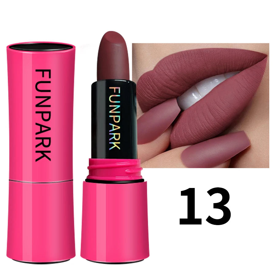 KAFURUX 25-Color Matte Lipstick – Waterproof Long-Lasting