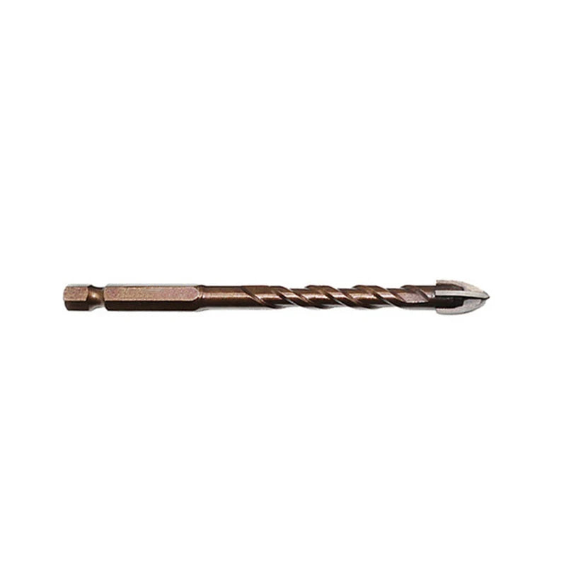 JUSTINLAU Cross Hex Tile Bits Glass Ceramic Concrete Hole Opener Alloy Triangle Drill Size 3/4/5/6/8/10/12 mm Oasis Select Brown 8mm