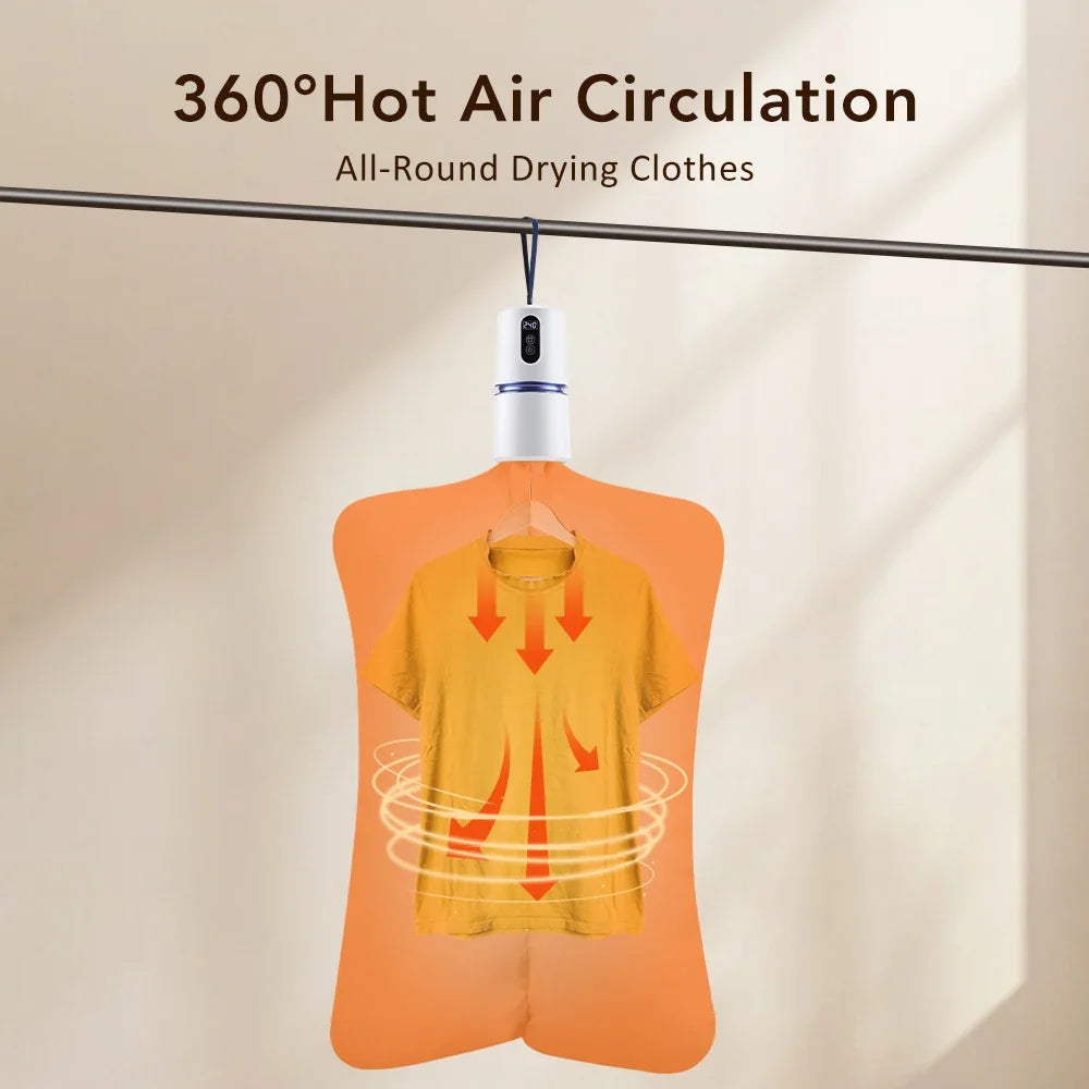 Portable Mini Clothes & Shoe Dryer 200W | Travel Laundry Dryer
