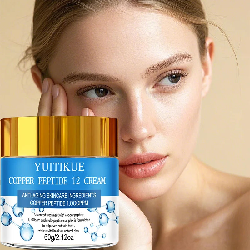 YUITIKUE Copper Peptide Anti-Aging Cream, Silky Smooth & Non-Sticky Formula, Absorbs Easily for All-Day Hydration Oasis Select
