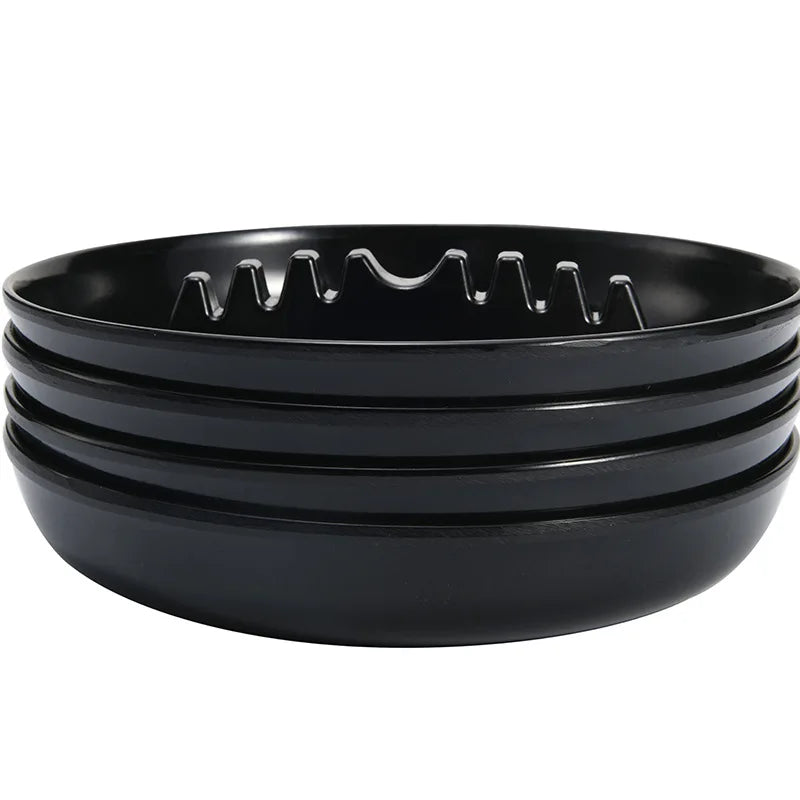 Personalized Creative Plastic Fireproof Ashtray Drop-Resistant Non-Fragile round Melamine Ashtray Household Office Decoration Oasis Select