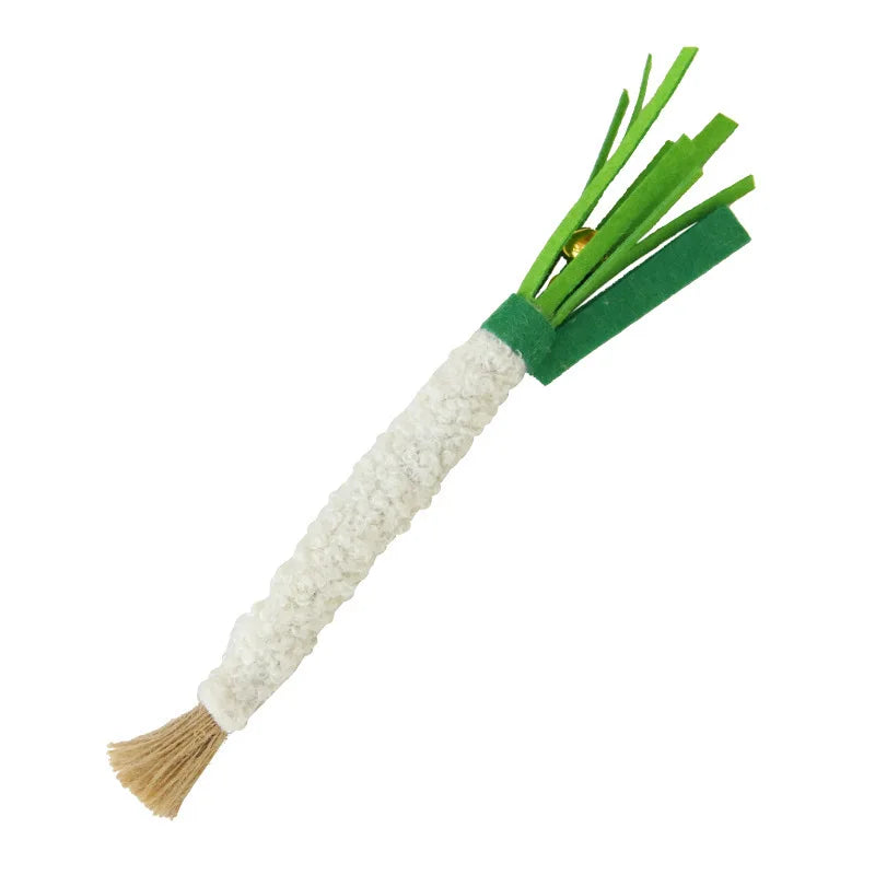 Mu Tianliao's Tooth-grinding Stick Cat Toy for Self-entertainment, Realistic Scallion and Mint Ball Cat Toy Oasis Select