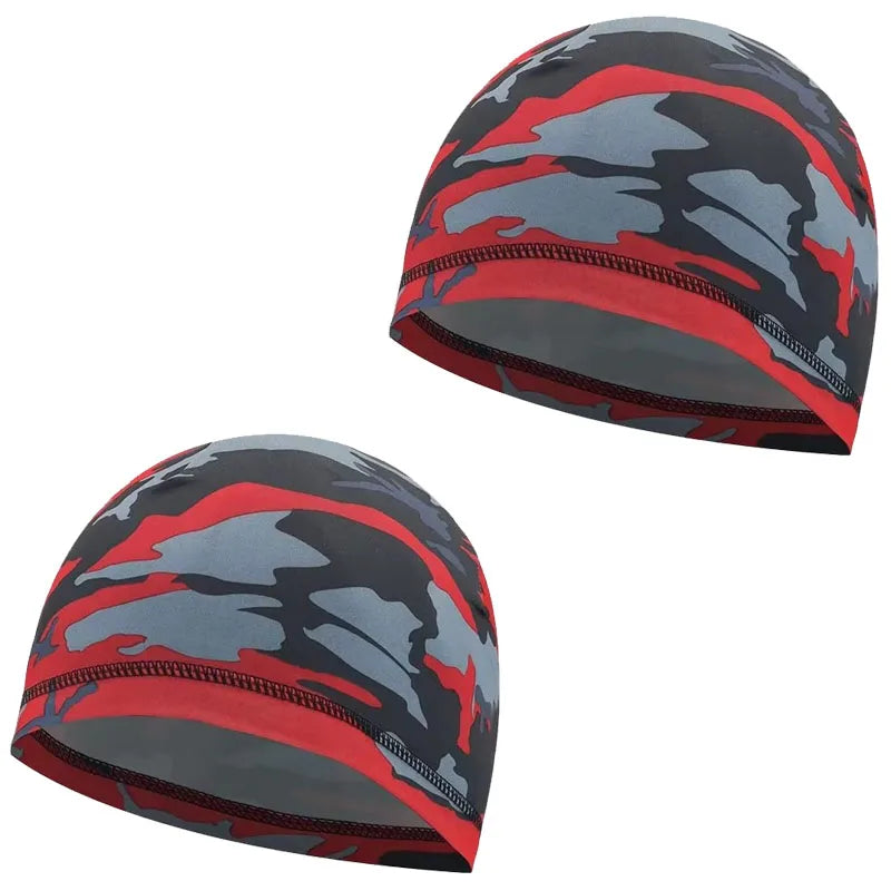 1/2pcs Quick Dry Helmet Cycling Cap Anti-UV Anti-Sweat Sports Hat Motorcycle Bike Riding Bicycle Cycling Hat Unisex Inner Cap Oasis Select 07-2pcs