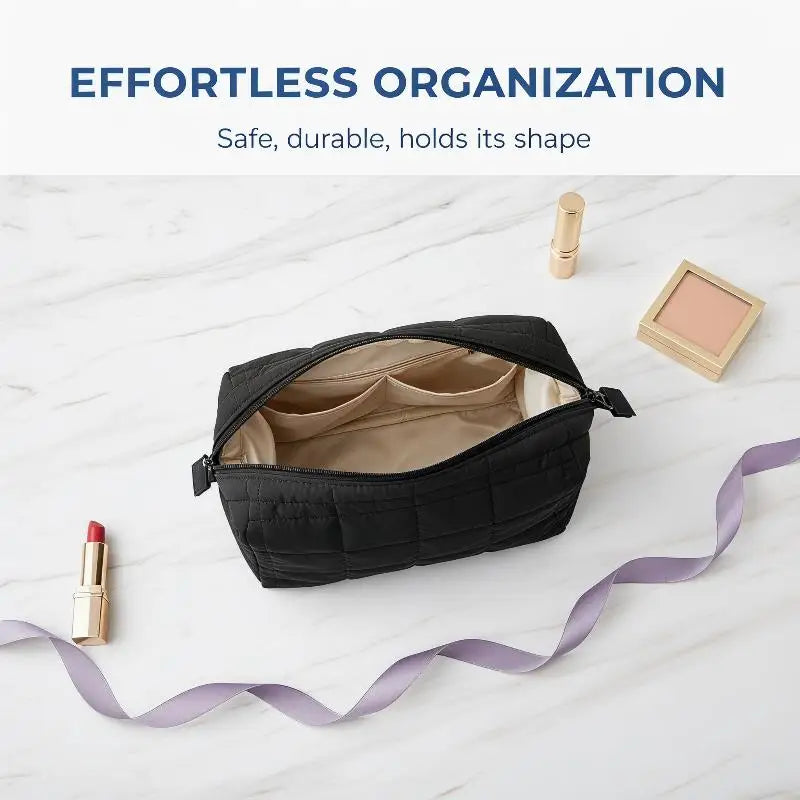 Makeup Bag Travel Makeup Bag Cosmetic Storage Box Expandable Storage Travel Essentials Toiletries Brushes Oasis Select