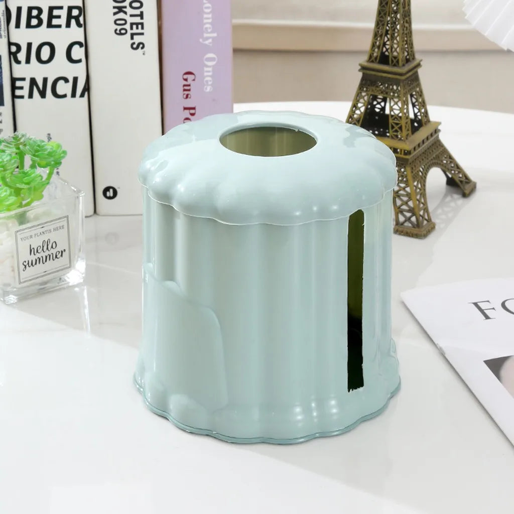 Double Opening Tissue Box Holder | Modern Desk Organizer