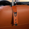PU Leather Hooks For Car Storage Clips Front Seat Headrest Organizer Holder Auto Fastener Hangers Car Interior Accessories Oasis Select Brown
