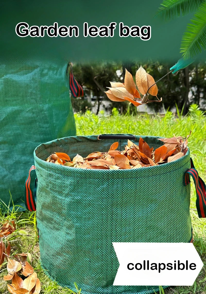 Outdoor Garden Leaf Branch Collection Bag Thickened Leaf Litter Bag Garden Waste Collection Bag Folded Oasis Select