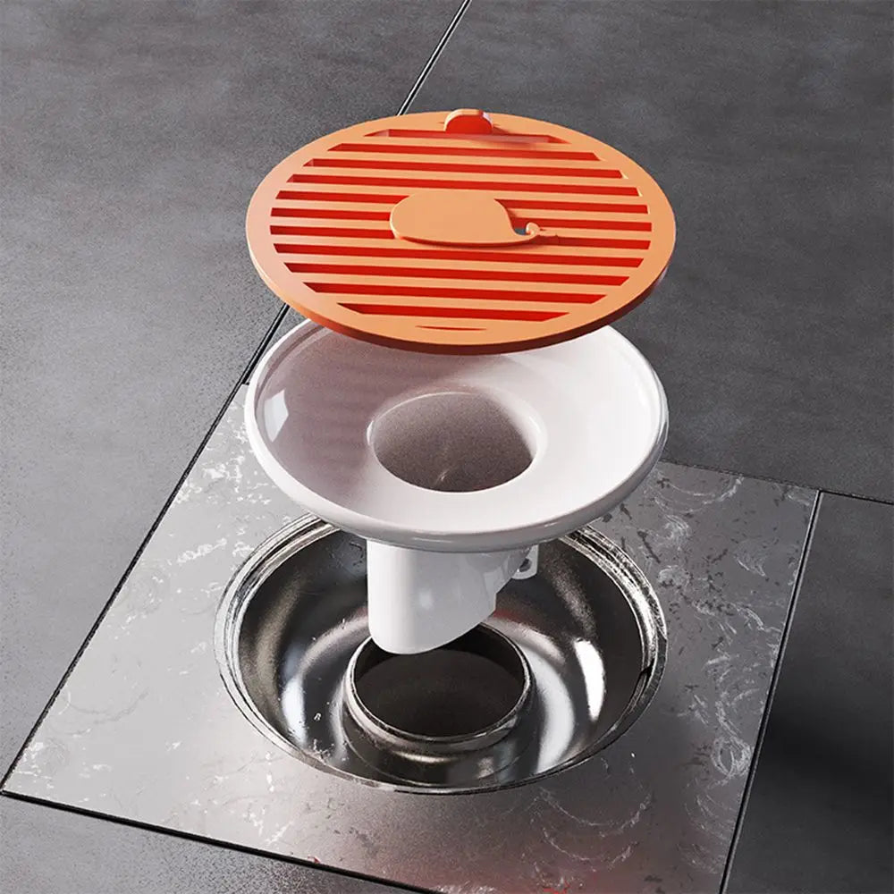 Whale Magnetic Shower Drain Stopper & Odor-Block Hair Trap