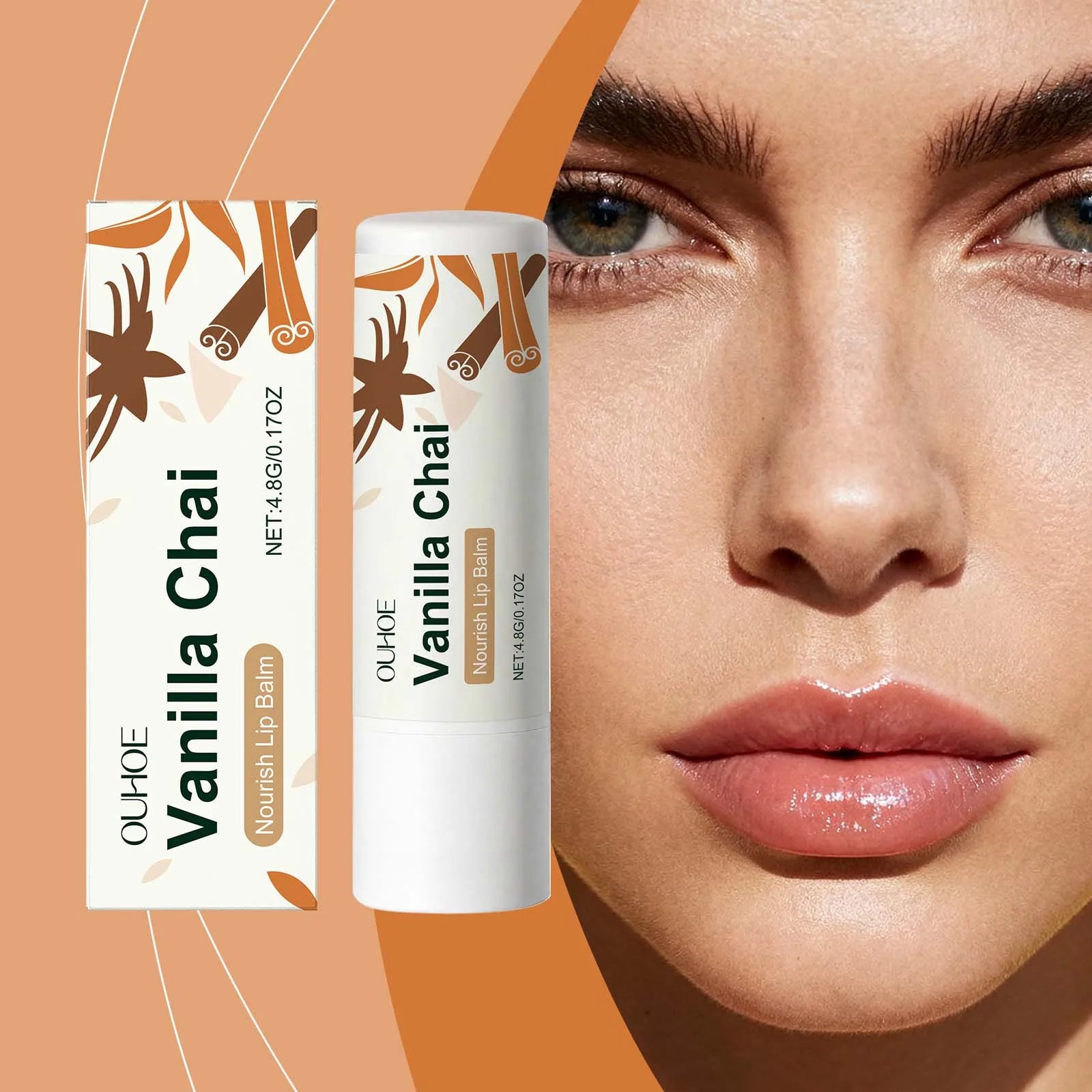 Plumping Lip Balm for Preventing Chapped Lips Vanilla Tea Scent Refreshing Moisturizing Hydrating Brightening Lip Care Oasis Select