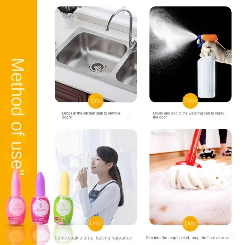 20ml One Drop of Deodorant Yuan Toilet Deodorant Fragrance Liquid Indoor Aromatherapy Air Freshener To Remove Odor Oasis Select