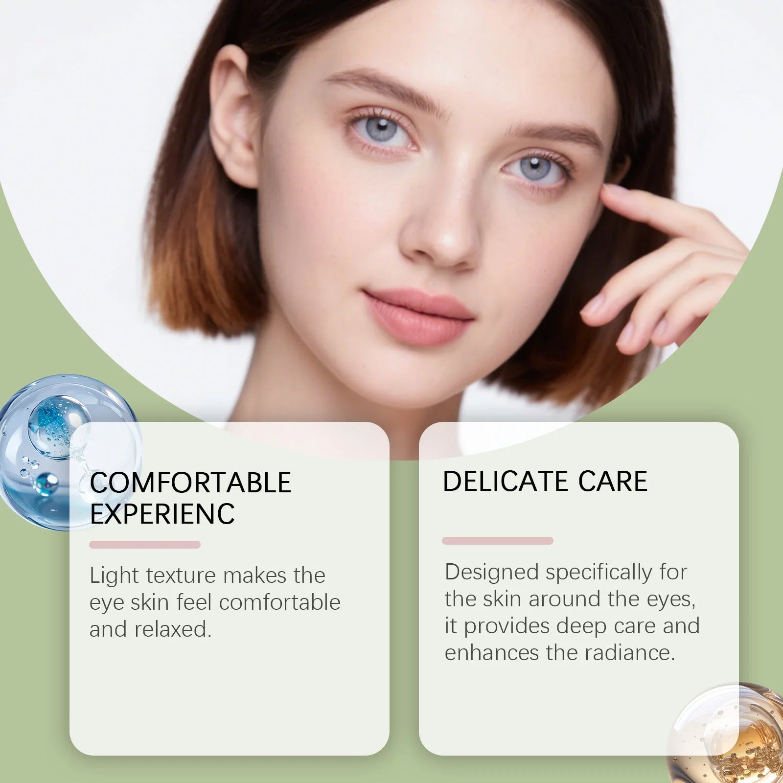 Avocado Eye Cream Fades Fine Lines & Wrinkles Firming Smoothing Eye Area Anti Puffiness Dark Circle Corrector for Youthful Eyes Oasis Select