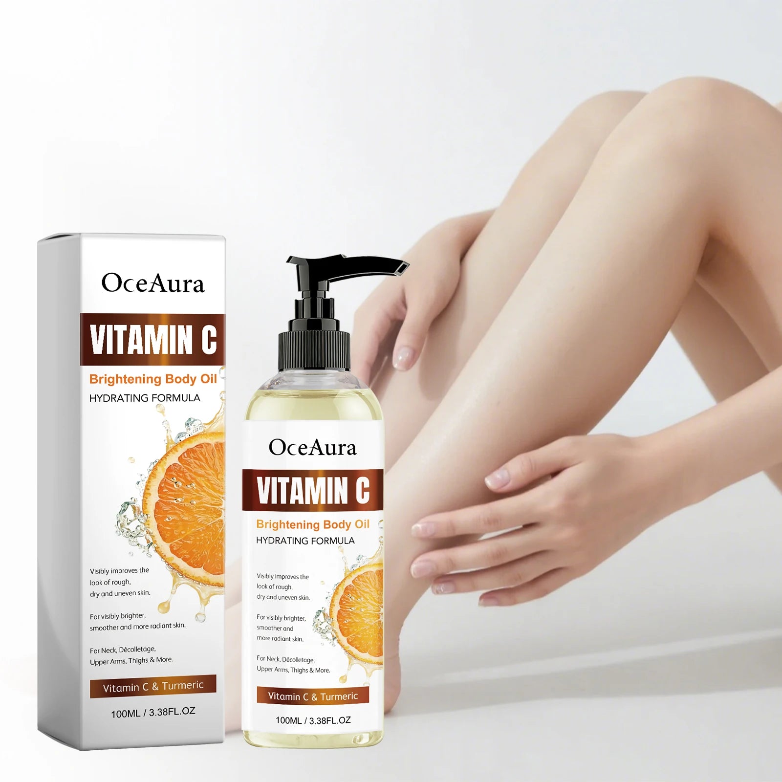 OceAura Vitamin C Body Oil – Brighten & Fade Dark Spots 100ml Brightening Body Oil Oasis Select