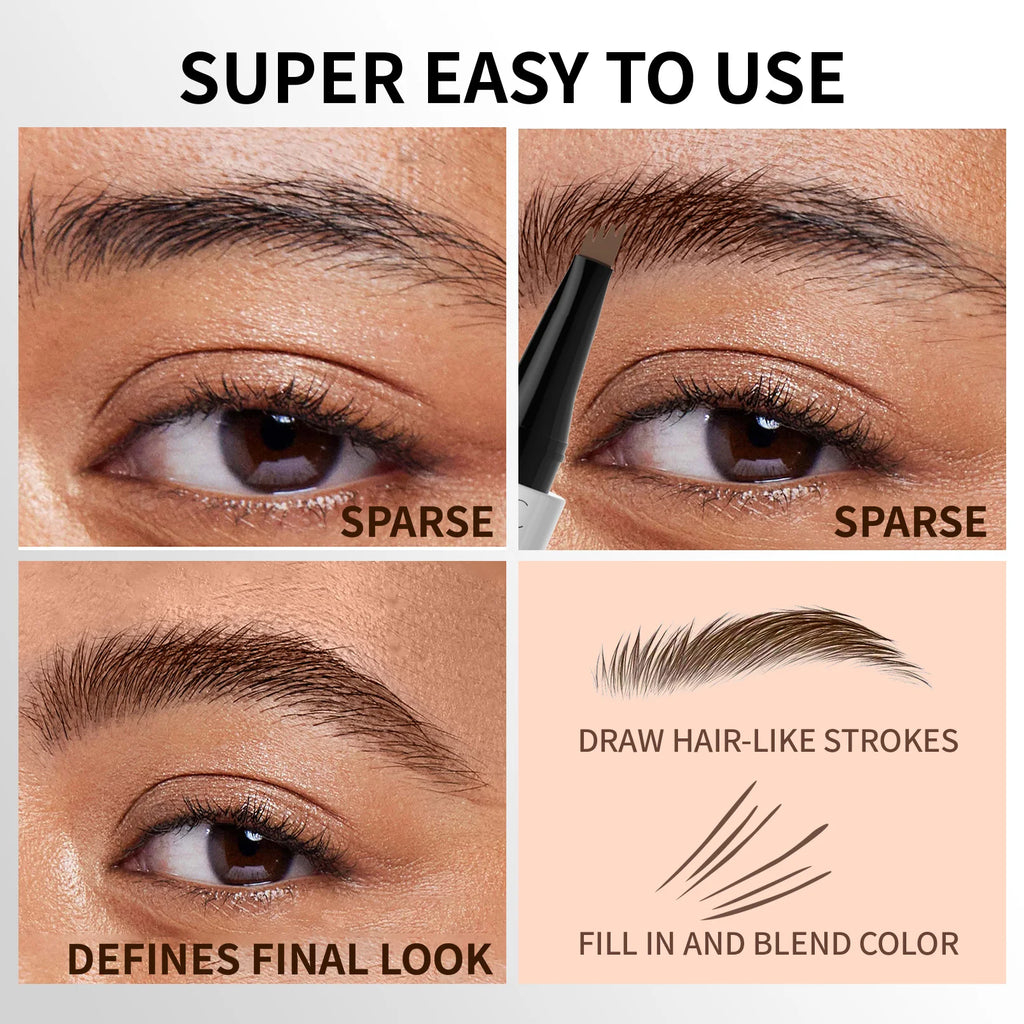 QIC 4-Tip Microblading Brow Pen – Waterproof & Long-Lasting