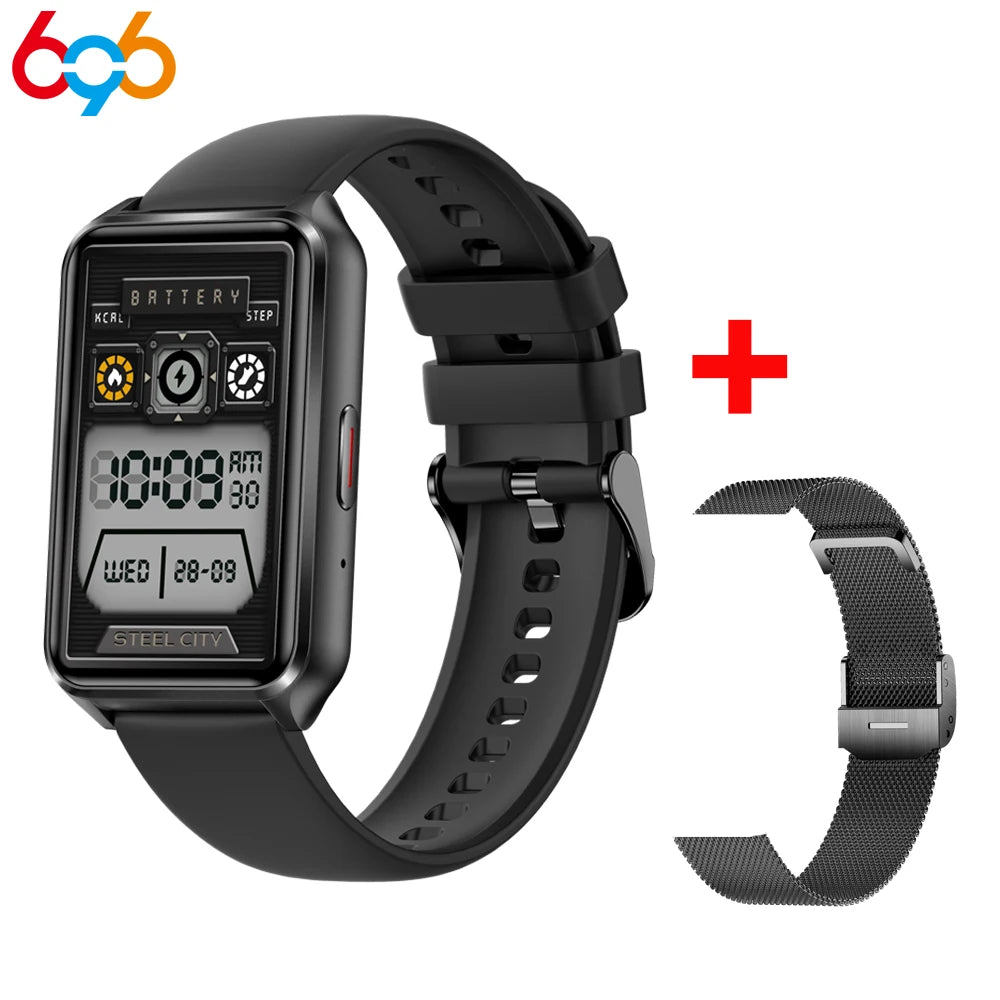 New 1.57" Blue Tooth Call Men Women Smartwatch 100+ Sport Modes Smart Watch Health Heart Rate Music Waterproof Voice assistant Oasis Select BKBKS A BKM