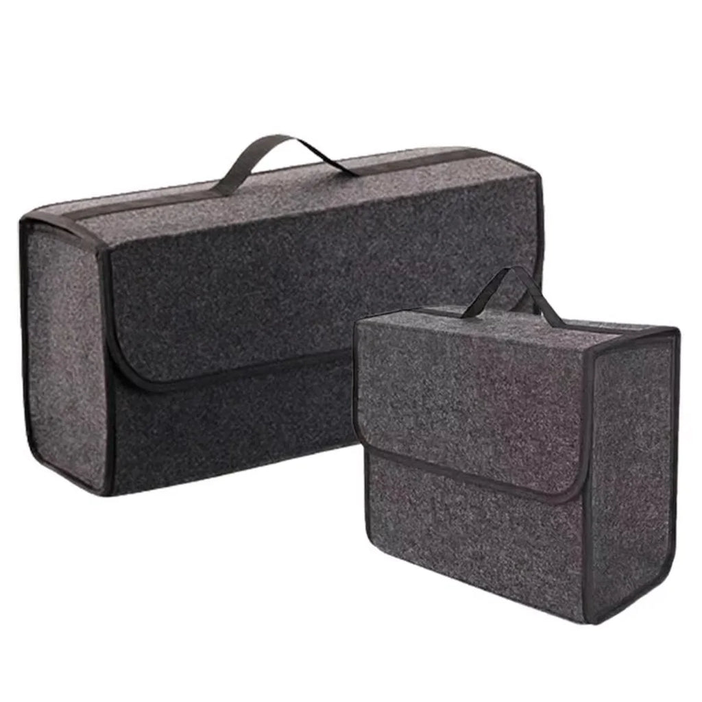 1PC Dark Gray Car Felt Storage Box Car Storage Bag Enlarged and Thickened Soft Felt Storage Box Household Storage Box Oasis Select