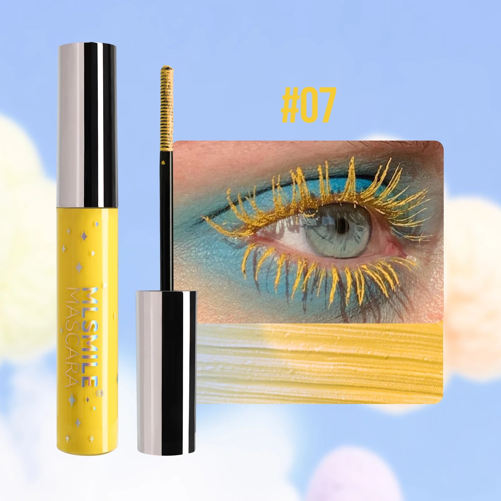 MLSMILE Glitter Pearlescent Mascara – Waterproof & Volumizing