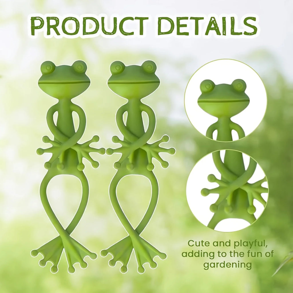 1/2/5pcs Frog Plant Stand Green Frog Plant Supports Cute Stable Support for Small Potted Plants Succulents Planter Decorations Oasis Select