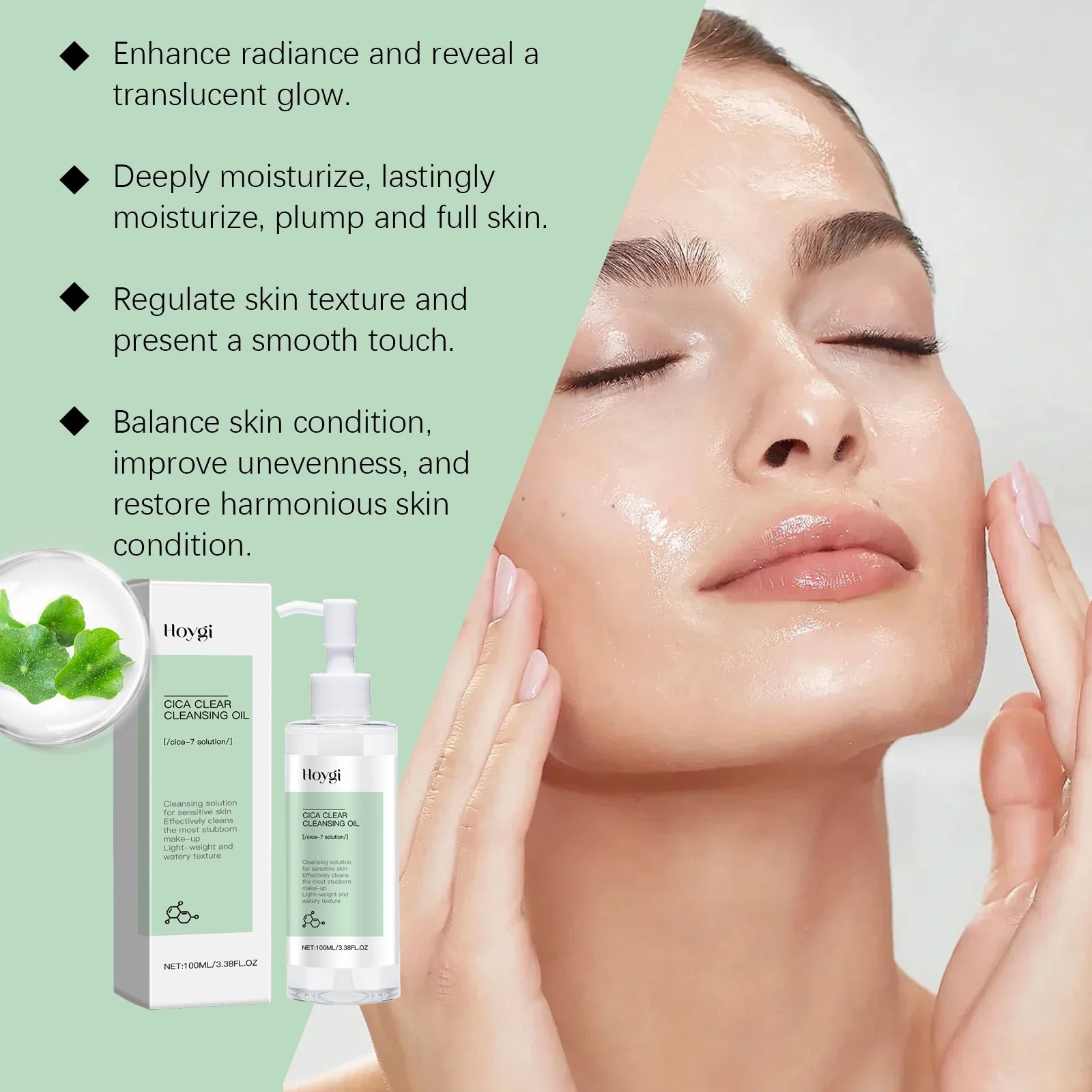 Eelhoe Cica Cleansing Oil – Makeup Remover & Pore Cleanser Facial Cleansing Oil Oasis Select