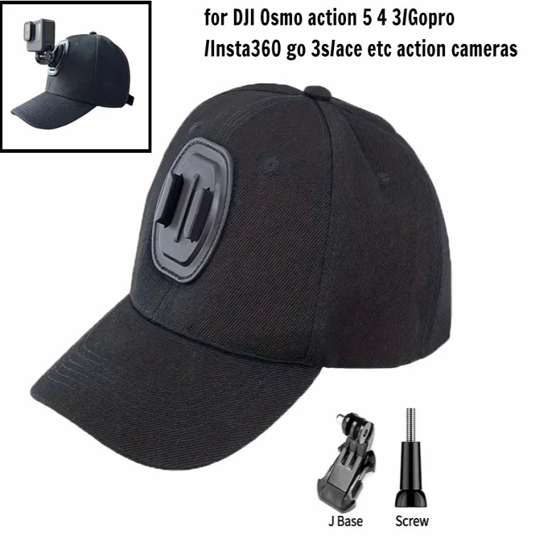 Baseball Cap Action Camera Mount – GoPro, DJI & Insta360