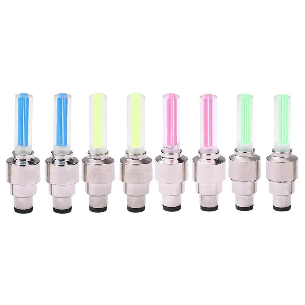 LED Bicycle Valve Light, Neon Bicycle Spoke Light, Bicycle Tire Valve Light, Night Riding Warning Light Bicycle Accessories Oasis Select