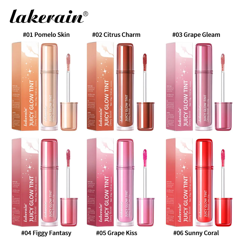 Mirror Lip Glow Tint Long-wearing Hydration Moisturizing Juicy Lip Gloss Non-sticky Color Stays Put Lips Care Plumping Gloss Oil Oasis Select 6 Colors