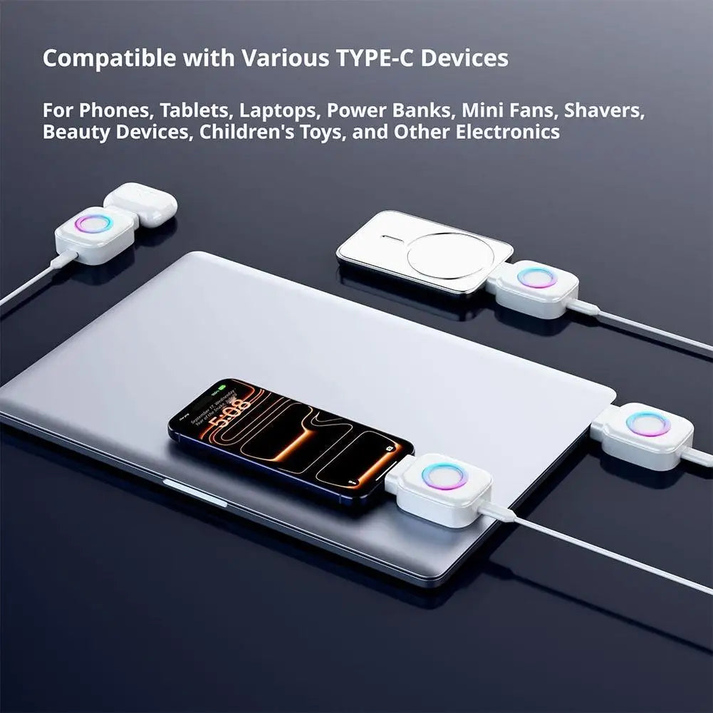 140W Type-C Fast Charging Adapter Automatic Power Off Anti Overcharge Protection Full Charge Separator Safe Charging Device Oasis Select