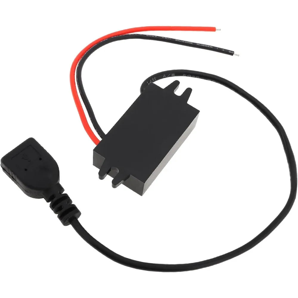 12V/24V To 5V Converter Buck Module USB Output DC-DC Step Down Power Adapter For Car Motorcycle Charger USB-A Female Connector Oasis Select