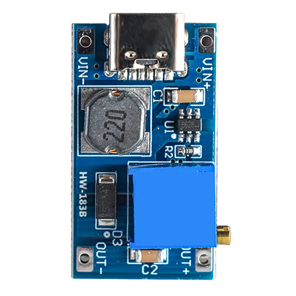 DC-DC MT3608 Boost Converter MAX 2A Step Up Micro USB Voltage Regulator Board 2V-24V to 5V 9V 12V 28V Power Supply Module Oasis Select Type-C