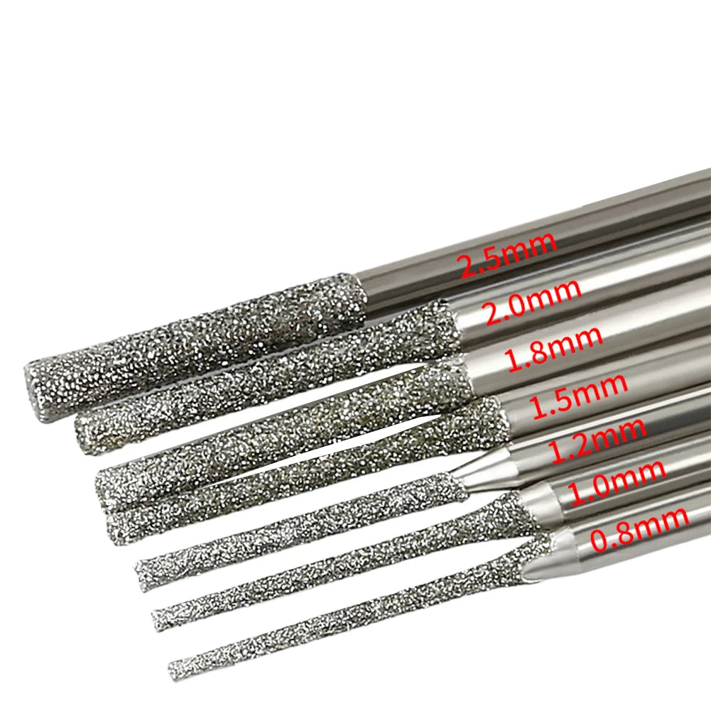 Drilling Jewelry Drilling Glass Diamond Coated Drill Bits Jewelry Drill Bits 1.0mm Head Diameter 1.2mm Head Diameter Oasis Select